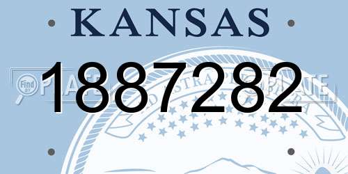 1887282 Kansas License Plate
