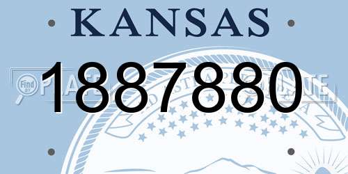 1887880 Kansas License Plate