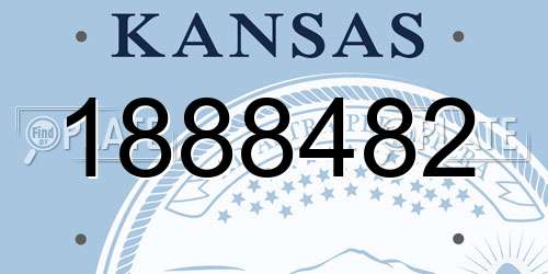 1888482 Kansas License Plate