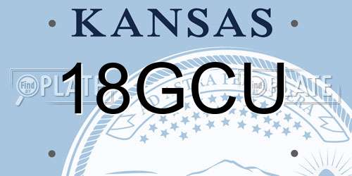 18GCU Kansas License Plate