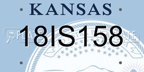 18IS158 Kansas License Plate