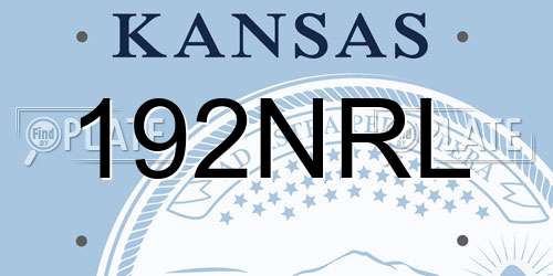 192NRL Kansas License Plate