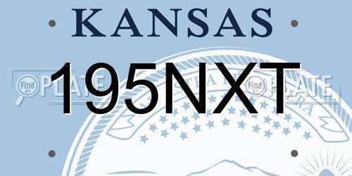 195NXT Kansas License Plate