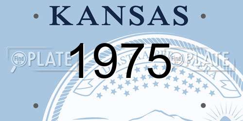 1975 Kansas License Plate