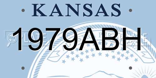 1979ABH Kansas License Plate