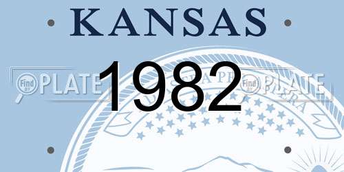 1982 Kansas License Plate