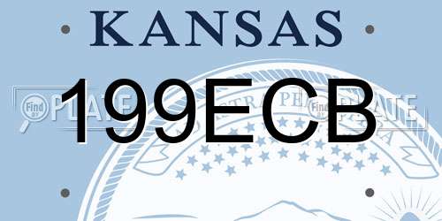 199ECB Kansas License Plate