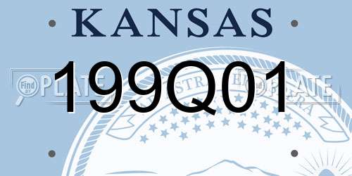 199Q01 Kansas License Plate