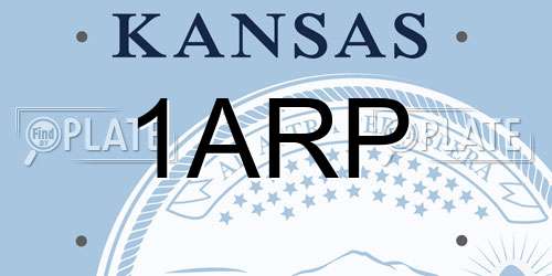 1ARP Kansas License Plate
