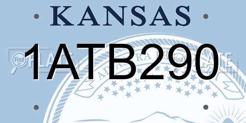 1ATB290 Kansas License Plate