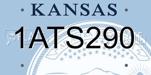 1ATS290 Kansas License Plate