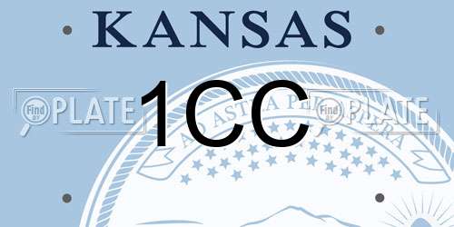 1CC Kansas License Plate