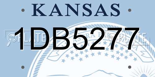 1DB5277 Kansas License Plate
