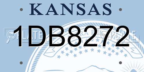 1DB8272 Kansas License Plate