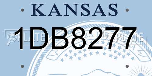 1DB8277 Kansas License Plate