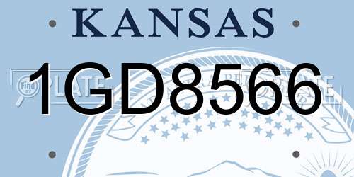1GD8566 Kansas License Plate