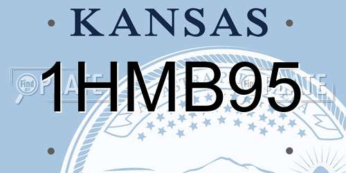 1HMB95 Kansas License Plate