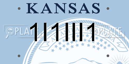 1I1III1 Kansas License Plate