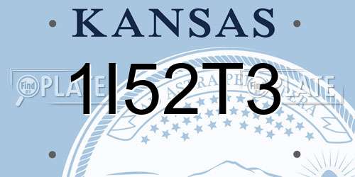 1I52T3 Kansas License Plate
