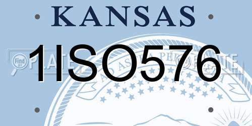 1ISO576 Kansas License Plate