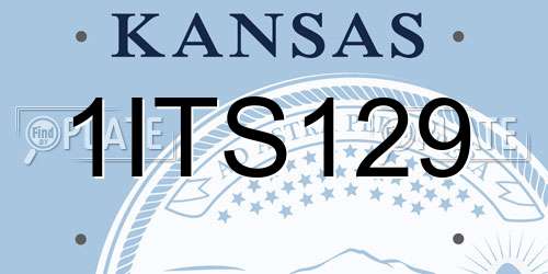 1ITS129 Kansas License Plate