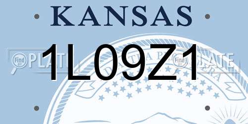 1L09Z1 Kansas License Plate