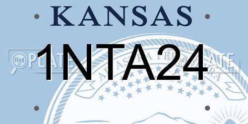 1NTA24 Kansas License Plate