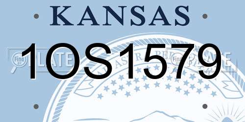1OS1579 Kansas License Plate