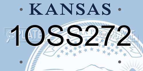 1OSS272 Kansas License Plate