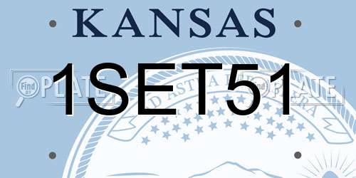 1SET51 Kansas License Plate
