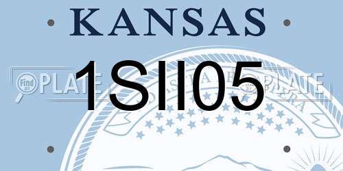 1SII05 Kansas License Plate