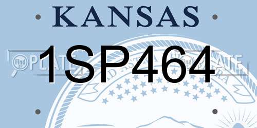 1SP464 Kansas License Plate