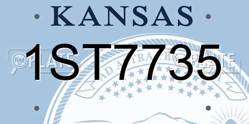 1ST7735 Kansas License Plate