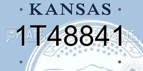 1T48841 Kansas License Plate