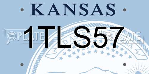 1TLS57 Kansas License Plate