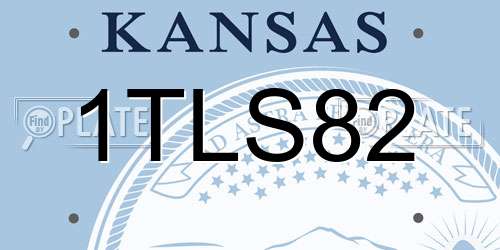 1TLS82 Kansas License Plate
