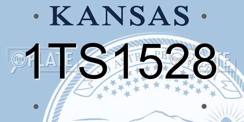 1TS1528 Kansas License Plate
