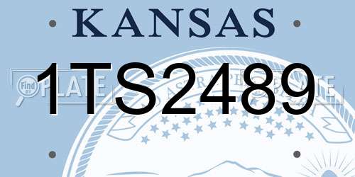 1TS2489 Kansas License Plate