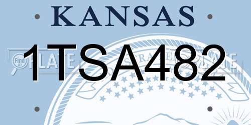 1TSA482 Kansas License Plate