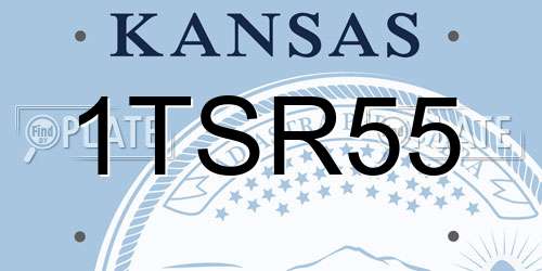 1TSR55 Kansas License Plate
