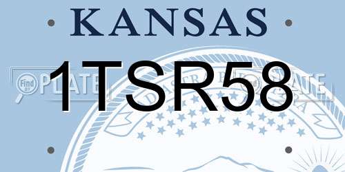 1TSR58 Kansas License Plate
