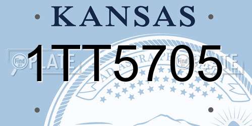 1TT5705 Kansas License Plate