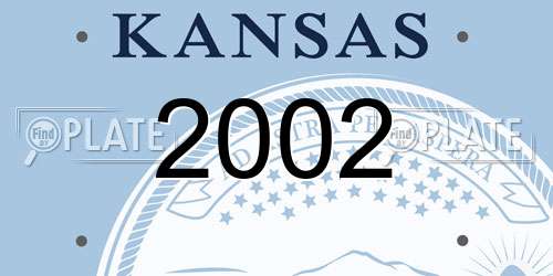 2002 Kansas License Plate