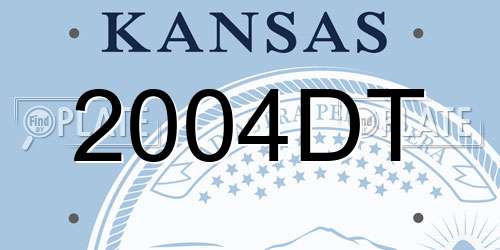 2004DT Kansas License Plate