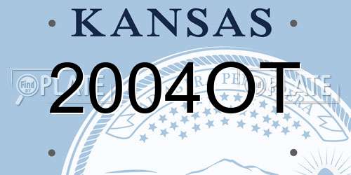 2004OT Kansas License Plate