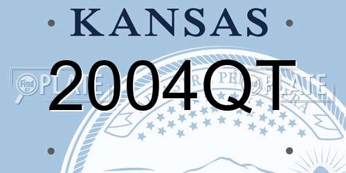 2004QT Kansas License Plate