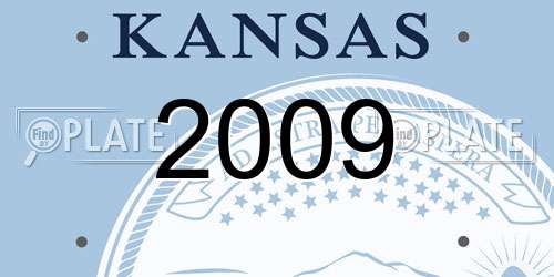 2009 Kansas License Plate