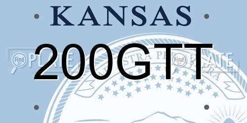 200GTT Kansas License Plate