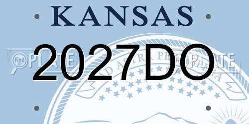 2027DO Kansas License Plate