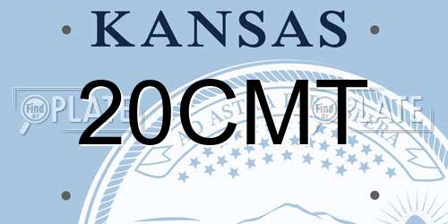 20CMT Kansas License Plate